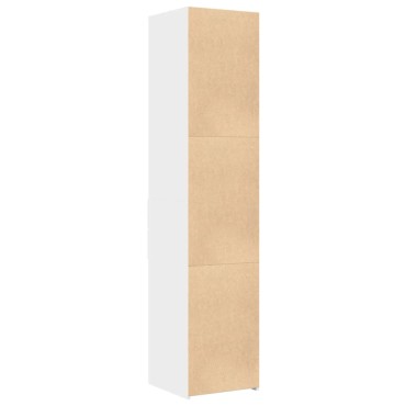 vidaXL Ντουλάπι Λευκό 40x42,5x185cm από Επεξεργασμένο Ξύλο 1 τεμ.