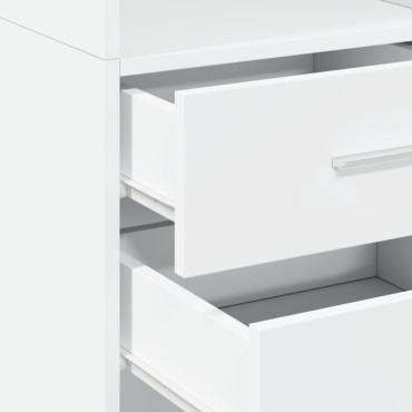 vidaXL Ντουλάπι Λευκό 40x42,5x185cm από Επεξεργασμένο Ξύλο 1 τεμ.