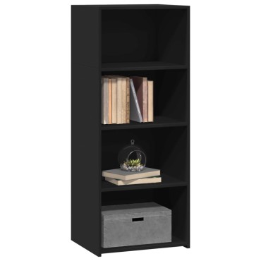 vidaXL Ντουλάπι Μαύρο 50x41x124cm από Επεξεργασμένο Ξύλο 1 τεμ.