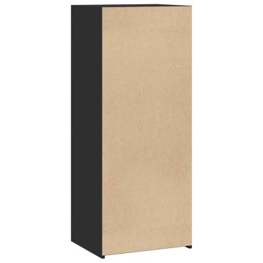 vidaXL Ντουλάπι Μαύρο 50x41x124cm από Επεξεργασμένο Ξύλο 1 τεμ.