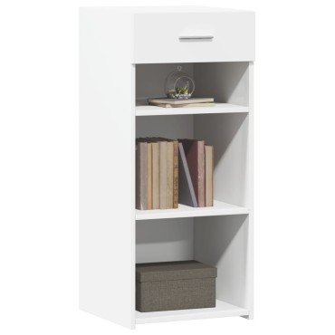 vidaXL Συρταριέρα Λευκή 40x42,5x93cm από Επεξεργασμένο Ξύλο 1 τεμ.