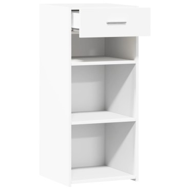 vidaXL Συρταριέρα Λευκή 40x42,5x93cm από Επεξεργασμένο Ξύλο 1 τεμ.