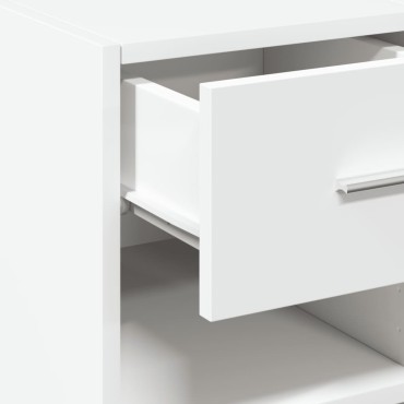 vidaXL Συρταριέρα Λευκή 40x42,5x93cm από Επεξεργασμένο Ξύλο 1 τεμ.