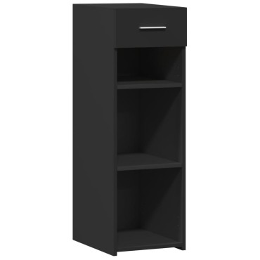vidaXL Συρταριέρα Μαύρη 30x42,5x93cm από Επεξεργασμένο Ξύλο 1 τεμ.