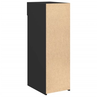 vidaXL Συρταριέρα Μαύρη 30x42,5x93cm από Επεξεργασμένο Ξύλο 1 τεμ.