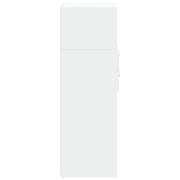 vidaXL Ντουλάπι Μαύρο 50x42,5x124cm από Επεξεργασμένο Ξύλο 1 τεμ.