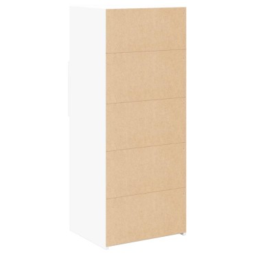vidaXL Ντουλάπι Μαύρο 50x42,5x124cm από Επεξεργασμένο Ξύλο 1 τεμ.