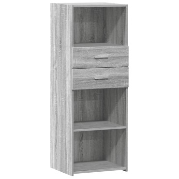 vidaXL Ντουλάπι Γκρι Sonoma 45x42,5x124cm από Επεξεργασμένο Ξύλο 1 τεμ.