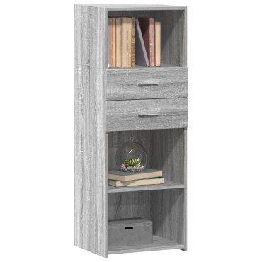 vidaXL Ντουλάπι Γκρι Sonoma 45x42,5x124cm από Επεξεργασμένο Ξύλο 1 τεμ.