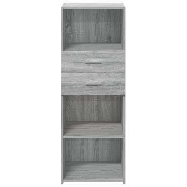 vidaXL Ντουλάπι Γκρι Sonoma 45x42,5x124cm από Επεξεργασμένο Ξύλο 1 τεμ.