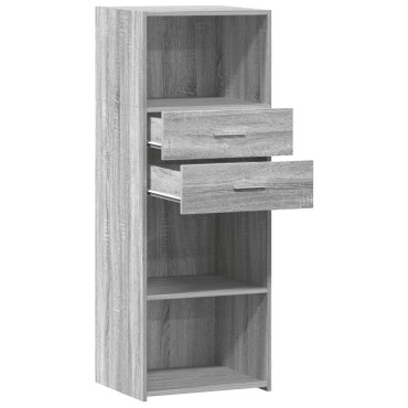vidaXL Ντουλάπι Γκρι Sonoma 45x42,5x124cm από Επεξεργασμένο Ξύλο 1 τεμ.