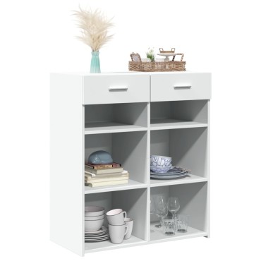 vidaXL Ντουλάπι Λευκή 80x42,5x93cm από Επεξεργασμένο Ξύλο 1 τεμ.