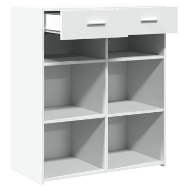 vidaXL Ντουλάπι Λευκή 80x42,5x93cm από Επεξεργασμένο Ξύλο 1 τεμ.