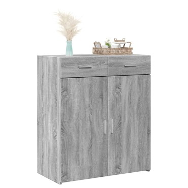 vidaXL Ντουλάπι Γκρι Sonoma 80x42,5x93cm από Επεξεργασμένο Ξύλο 1 τεμ.