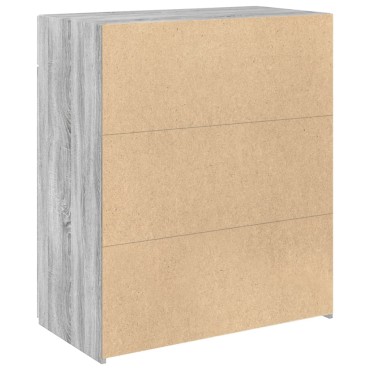 vidaXL Ντουλάπι Γκρι Sonoma 80x42,5x93cm από Επεξεργασμένο Ξύλο 1 τεμ.