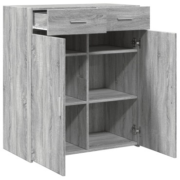 vidaXL Ντουλάπι Γκρι Sonoma 80x42,5x93cm από Επεξεργασμένο Ξύλο 1 τεμ.