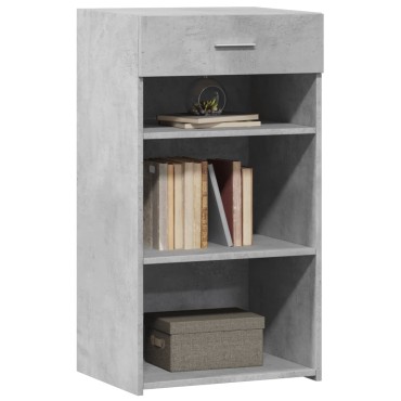 vidaXL Ντουλάπι Γκρι Σκυροδέματος 50x42,5x93cm Επεξεργασμένο Ξύλο 1 τεμ.
