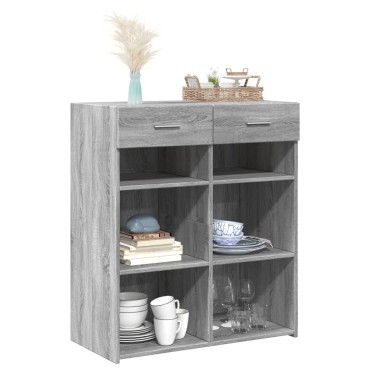 vidaXL Ντουλάπι Γκρι Sonoma 80x42,5x93cm από Επεξεργασμένο Ξύλο 1 τεμ.