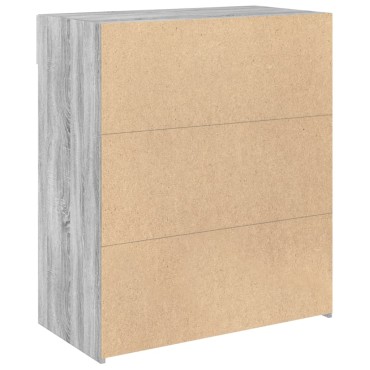 vidaXL Ντουλάπι Γκρι Sonoma 80x42,5x93cm από Επεξεργασμένο Ξύλο 1 τεμ.