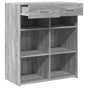 vidaXL Ντουλάπι Γκρι Sonoma 80x42,5x93cm από Επεξεργασμένο Ξύλο 1 τεμ.