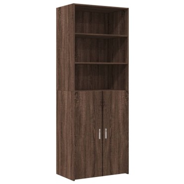vidaXL Ντουλάπι Καφέ Δρυς 70x42,5x185cm από Επεξεργασμένο Ξύλο 1 τεμ.