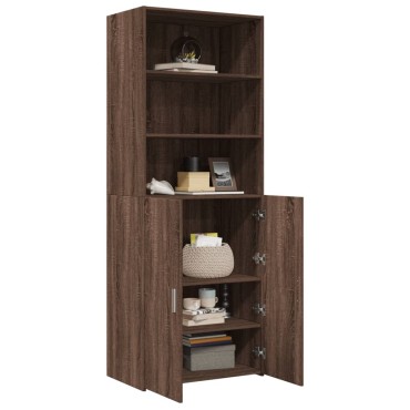 vidaXL Ντουλάπι Καφέ Δρυς 70x42,5x185cm από Επεξεργασμένο Ξύλο 1 τεμ.