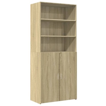 vidaXL Ντουλάπι Sonoma Δρυς 80x42,5x185cm από Επεξεργασμένο Ξύλο 1 τεμ.