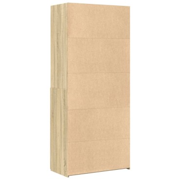 vidaXL Ντουλάπι Sonoma Δρυς 80x42,5x185cm από Επεξεργασμένο Ξύλο 1 τεμ.