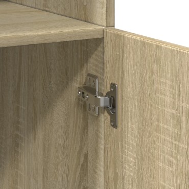 vidaXL Ντουλάπι Sonoma Δρυς 80x42,5x185cm από Επεξεργασμένο Ξύλο 1 τεμ.