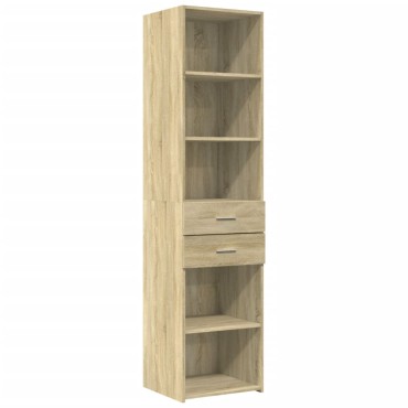 vidaXL Ντουλάπι Sonoma Δρυς 45x42,5x185cm από Επεξεργασμένο Ξύλο 1 τεμ.