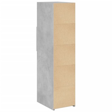 vidaXL Ντουλάπι Γκρι Σκυρ. 30x42,5x124cm από Επεξεργασμένο Ξύλο 1 τεμ.
