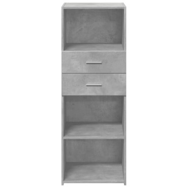 vidaXL Ντουλάπι Γκρι Σκυρ. 45x42,5x124cm από Επεξεργασμένο Ξύλο 1 τεμ.