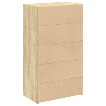 vidaXL Ντουλάπι Sonoma Δρυός 70x41x124cm από Επεξεργασμένο Ξύλο 1 τεμ.