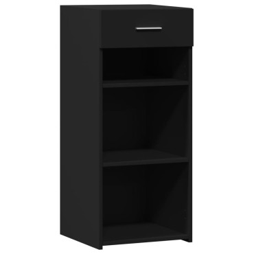 vidaXL Συρταριέρα Μαύρη 40x42,5x93cm από Επεξεργασμένο Ξύλο 1 τεμ.
