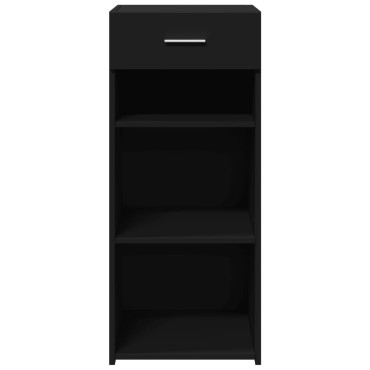 vidaXL Συρταριέρα Μαύρη 40x42,5x93cm από Επεξεργασμένο Ξύλο 1 τεμ.