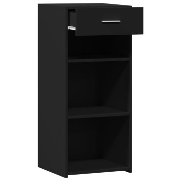 vidaXL Συρταριέρα Μαύρη 40x42,5x93cm από Επεξεργασμένο Ξύλο 1 τεμ.
