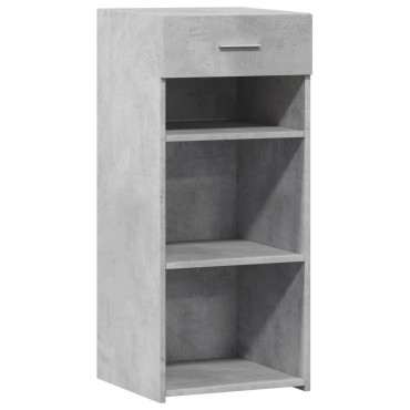 vidaXL Ντουλάπι Γκρι Σκυροδέματος 40x42,5x93cm Επεξεργασμένο Ξύλο 1 τεμ.