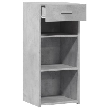 vidaXL Ντουλάπι Γκρι Σκυροδέματος 40x42,5x93cm Επεξεργασμένο Ξύλο 1 τεμ.