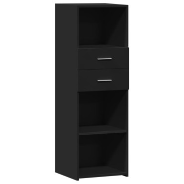 vidaXL Ντουλάπι Μαύρο 40x42,5x124cm από Επεξεργασμένο Ξύλο 1 τεμ.