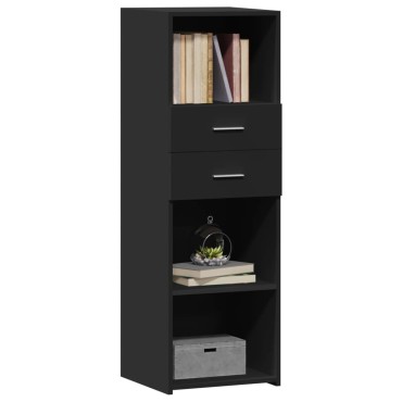 vidaXL Ντουλάπι Μαύρο 40x42,5x124cm από Επεξεργασμένο Ξύλο 1 τεμ.
