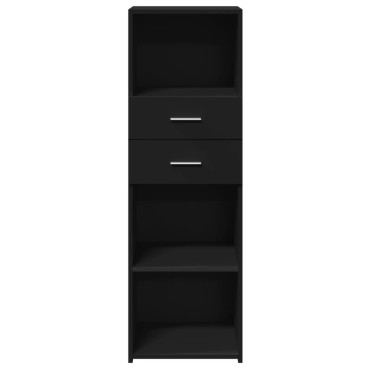 vidaXL Ντουλάπι Μαύρο 40x42,5x124cm από Επεξεργασμένο Ξύλο 1 τεμ.