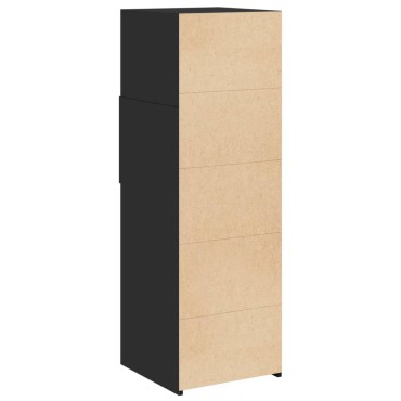 vidaXL Ντουλάπι Μαύρο 40x42,5x124cm από Επεξεργασμένο Ξύλο 1 τεμ.