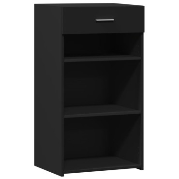 vidaXL Συρταριέρα Μαύρη 50x42,5x93cm από Επεξεργασμένο Ξύλο 1 τεμ.