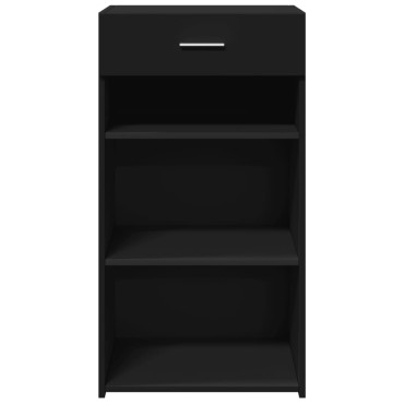 vidaXL Συρταριέρα Μαύρη 50x42,5x93cm από Επεξεργασμένο Ξύλο 1 τεμ.