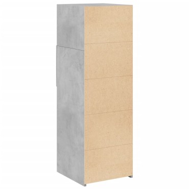 vidaXL Ντουλάπι Γκρι Σκυρ. 40x42,5x124cm από Επεξεργασμένο Ξύλο 1 τεμ.