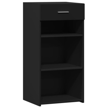 vidaXL Συρταριέρα Μαύρη 45x42,5x93cm από Επεξεργασμένο Ξύλο 1 τεμ.