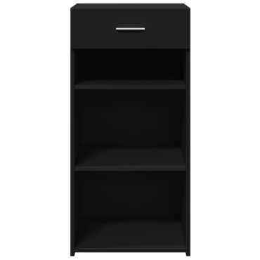 vidaXL Συρταριέρα Μαύρη 45x42,5x93cm από Επεξεργασμένο Ξύλο 1 τεμ.