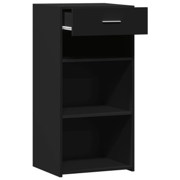vidaXL Συρταριέρα Μαύρη 45x42,5x93cm από Επεξεργασμένο Ξύλο 1 τεμ.