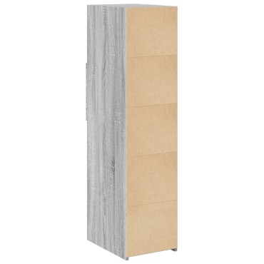 vidaXL Ντουλάπι Γκρι Sonoma 30x42,5x124cm από Επεξεργασμένο Ξύλο 1 τεμ.