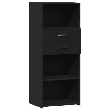 vidaXL Ντουλάπι Μαύρο 50x42,5x124cm από Επεξεργασμένο Ξύλο 1 τεμ.